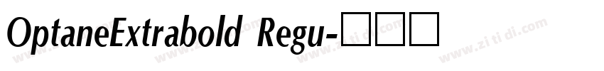 OptaneExtrabold Regu字体转换